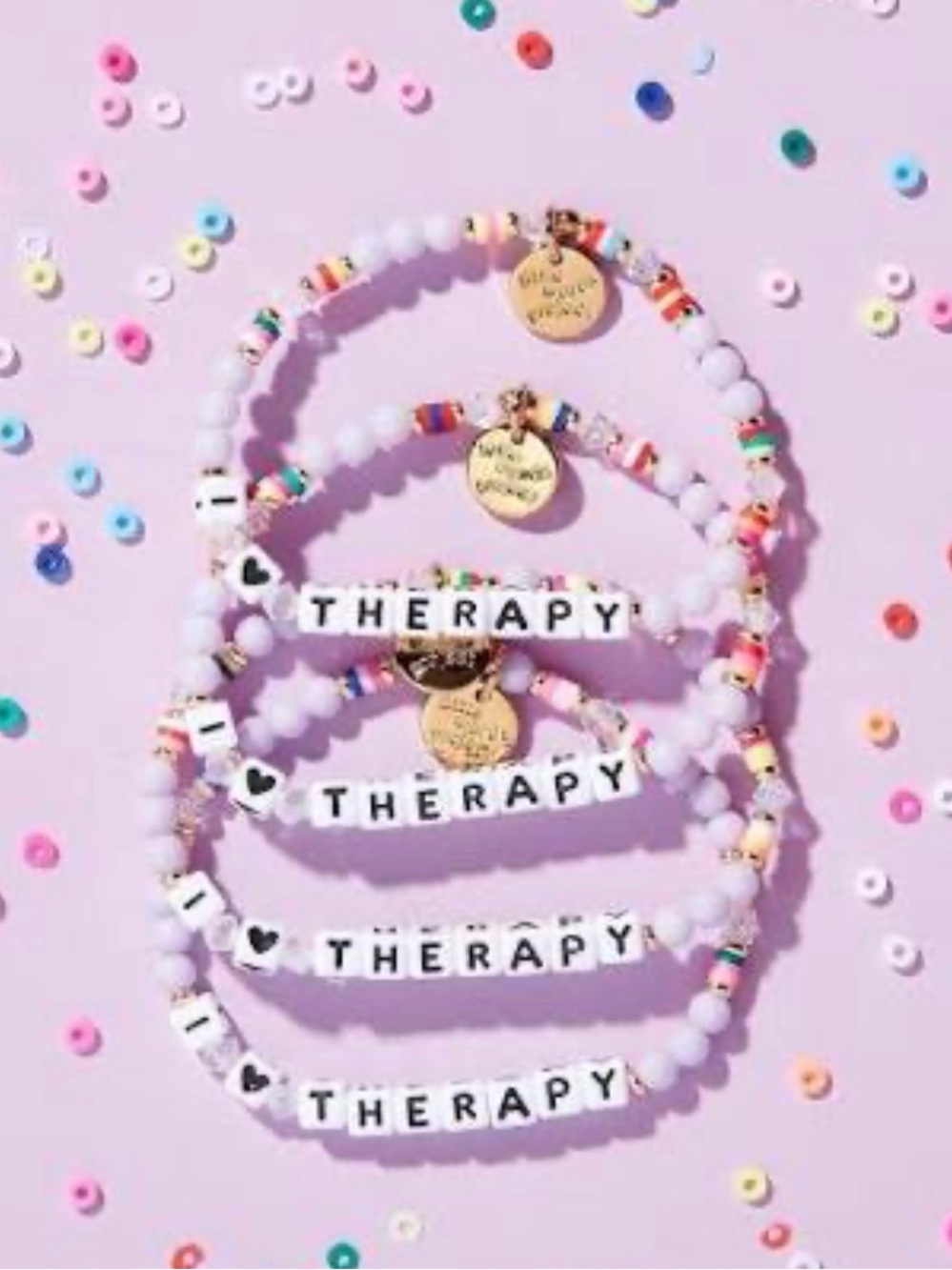 Little Words Project: “I Love Therapy” Bracelet💜 - Picture 2 of 3